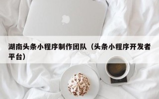 抚顺湖南头条小程序制作团队（头条小程序开发者平台）